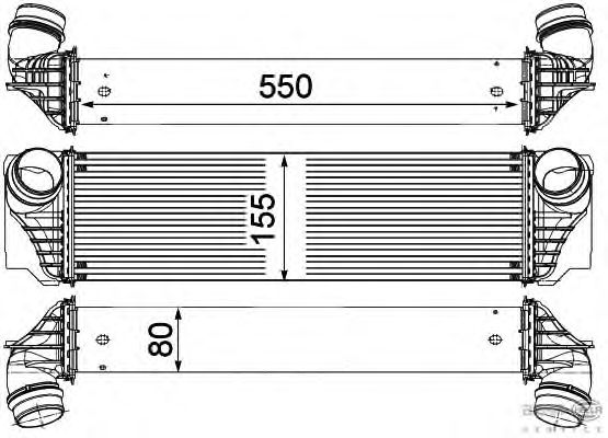 Интеркулер HELLA 8ML 376 746-401