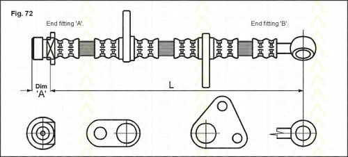 Тормозной шланг TRISCAN 8150 40122