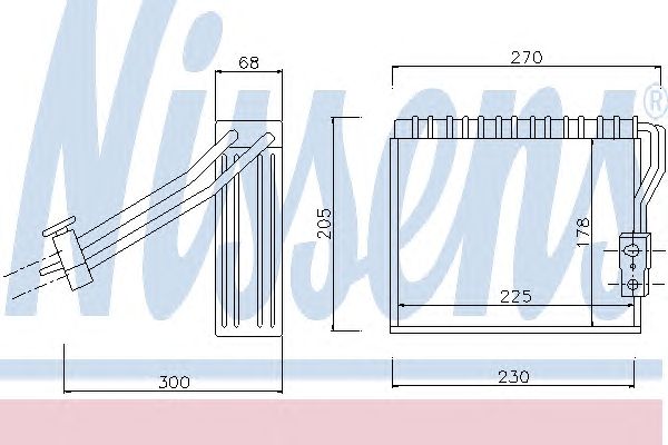 Испаритель кондиционера NISSENS 92184