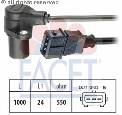 Датчик импульсов, маховик FACET 9.0228