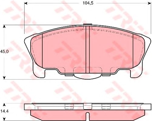 Тормозные колодки TRW GDB3320