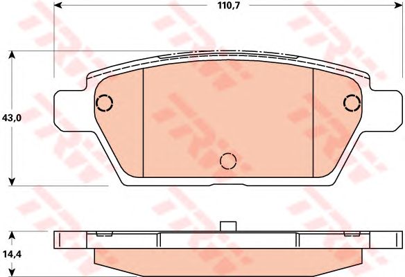 Тормозные колодки TRW GDB3517