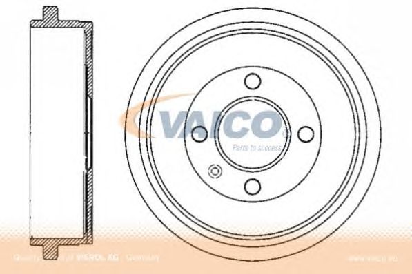 Тормозной барабан VAICO V10-60001