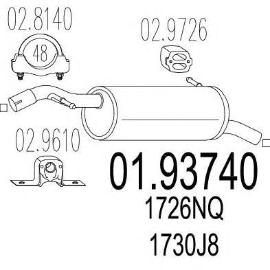 Глушитель MTS 01.93740