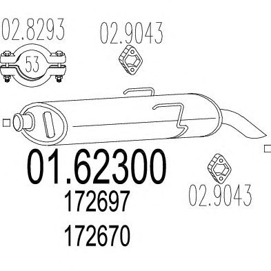 Глушник MTS 01.62300