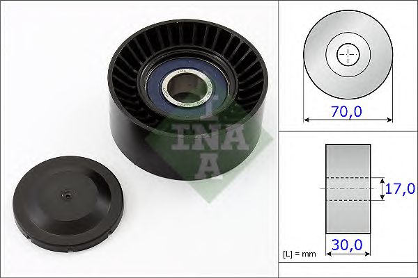 Натяжной ролик поликлинового ремня INA 531 0873 10