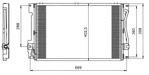 Радіатор кондиціонера NRF 35151
