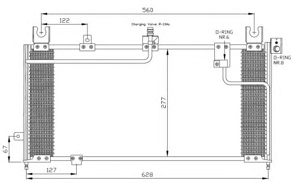 Радиатор кондиционера NRF 35287