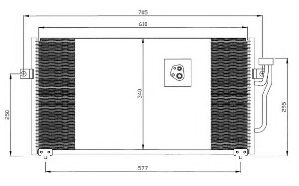 Радиатор кондиционера NRF 35293