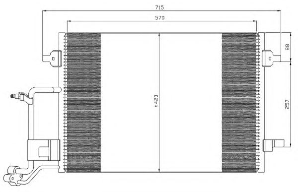 Радиатор кондиционера NRF 35308