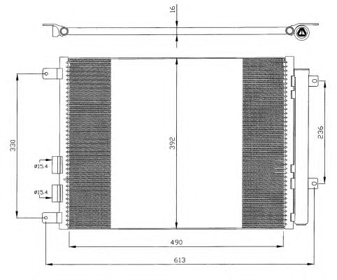 Радіатор кондиціонера NRF 35408