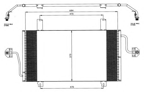 Радіатор кондиціонера NRF 35483