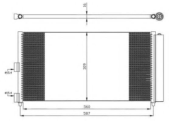 Радиатор кондиционера NRF 35500