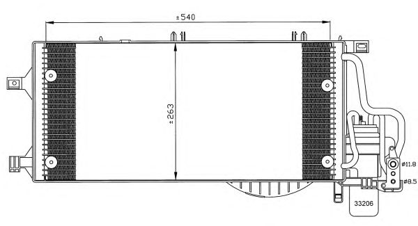 Радиатор кондиционера NRF 35531