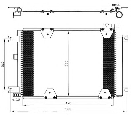 Радиатор кондиционера NRF 35580