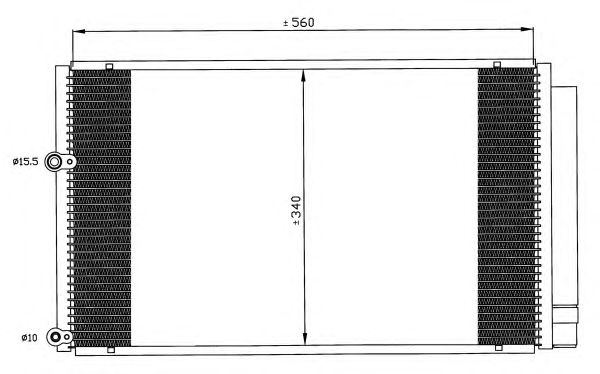 Радиатор кондиционера NRF 35601