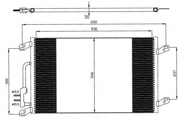 Радіатор кондиціонера NRF 35615