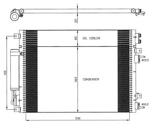 Радиатор кондиционера NRF 35626