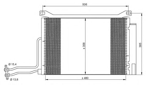 Радиатор кондиционера NRF 35787