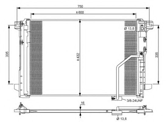 Радиатор кондиционера NRF 35793