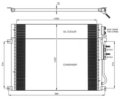 Радиатор кондиционера NRF 35920