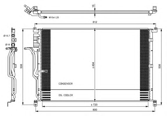 Радіатор кондиціонера NRF 35923