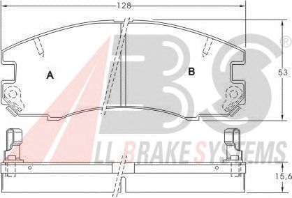 Тормозные колодки A.B.S. 36767