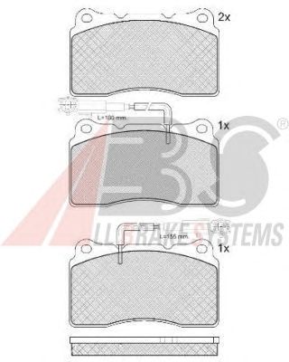 Тормозные колодки A.B.S. 37486