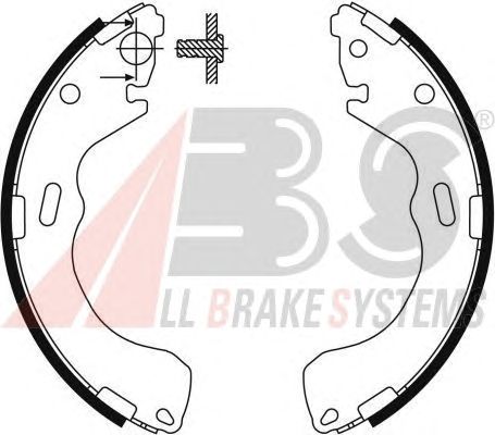 Тормозные колодки A.B.S. 9068