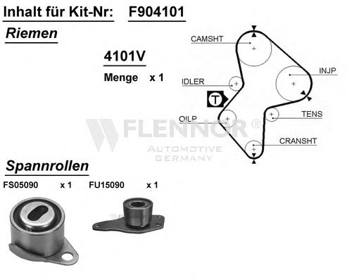 Комплект ремня ГРМ FLENNOR F904101