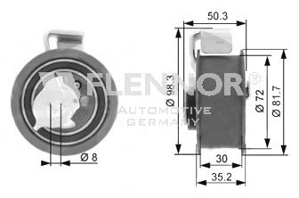 Натяжной ролик ремня ГРМ FLENNOR FS00032