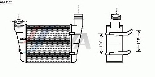 Интеркулер AVA QUALITY COOLING AIA4221