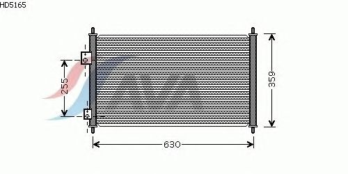 Радиатор кондиционера AVA QUALITY COOLING HD5165