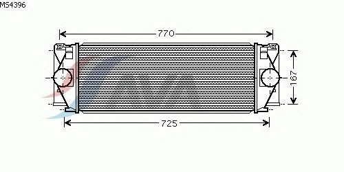Интеркулер AVA QUALITY COOLING MS4396