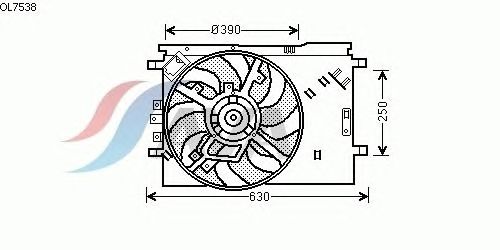 Вентилятор охлаждения AVA QUALITY COOLING OL7538