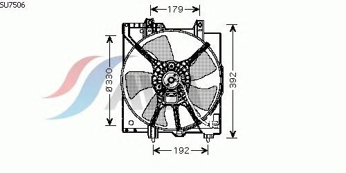 Вентилятор охлаждения AVA QUALITY COOLING SU7506