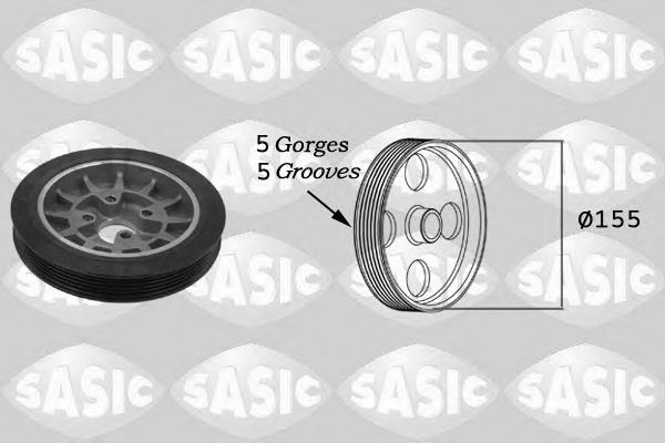 Шків коленвалу SASIC 2156007