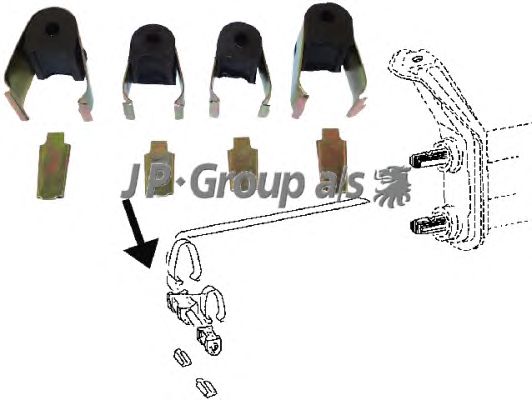 Опора, стабілізатор JP GROUP 8150450410
