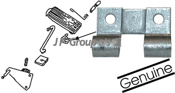 Кронштейн, педаль акселератора JP GROUP 8172150402