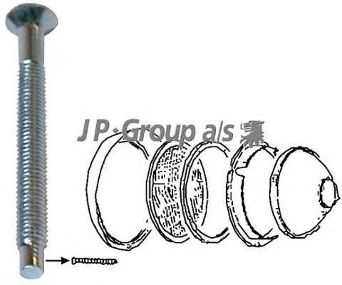Рама фары JP GROUP 8195151606