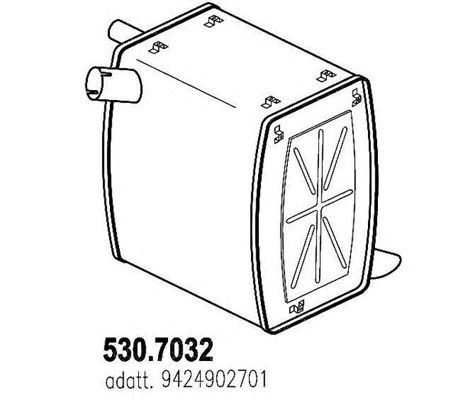 Глушитель ASSO 530.7032