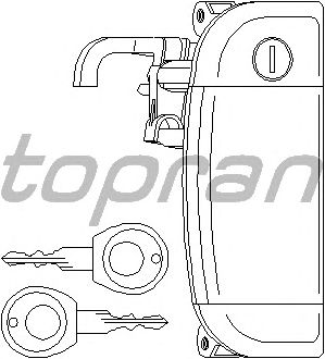 Ручка двери TOPRAN 109 912