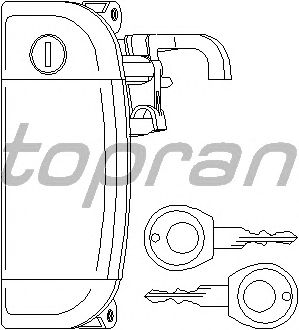 Ручка двери TOPRAN 109 913