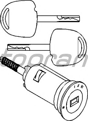 Личинка замка зажигания TOPRAN 205 166