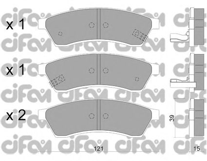 Тормозные колодки CIFAM 822-510-1