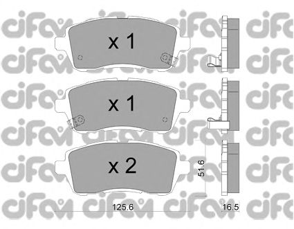 Тормозные колодки CIFAM 822-793-1