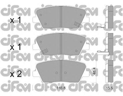 Тормозные колодки CIFAM 822-901-0