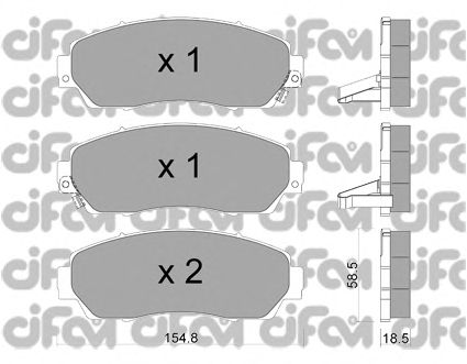 Тормозные колодки CIFAM 822-903-0