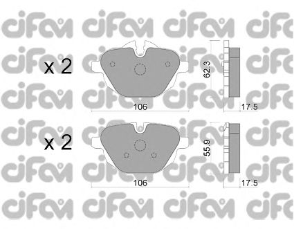 Тормозные колодки CIFAM 822-920-0