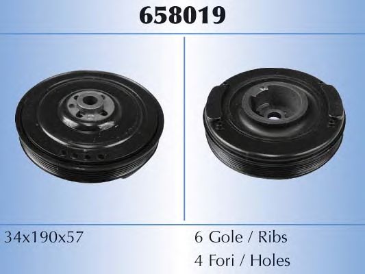 Шкив коленвала MALO 658019